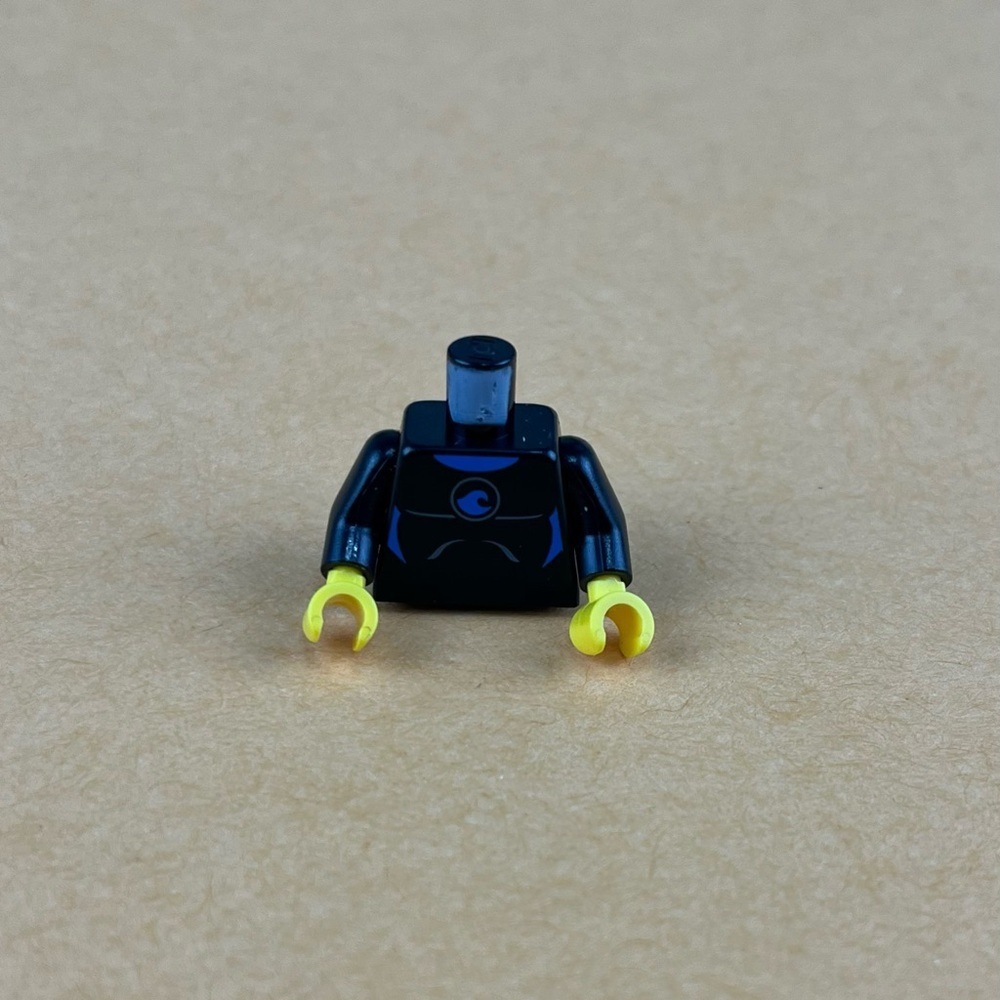 LEGO Scuba Diver Minifigure Torso Male Female Black Diving Suit w/ Blue